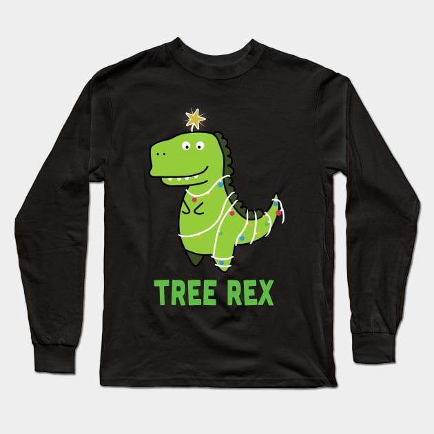 Christmas Tree Rex Long Sleeve T-Shirt by Kiwi